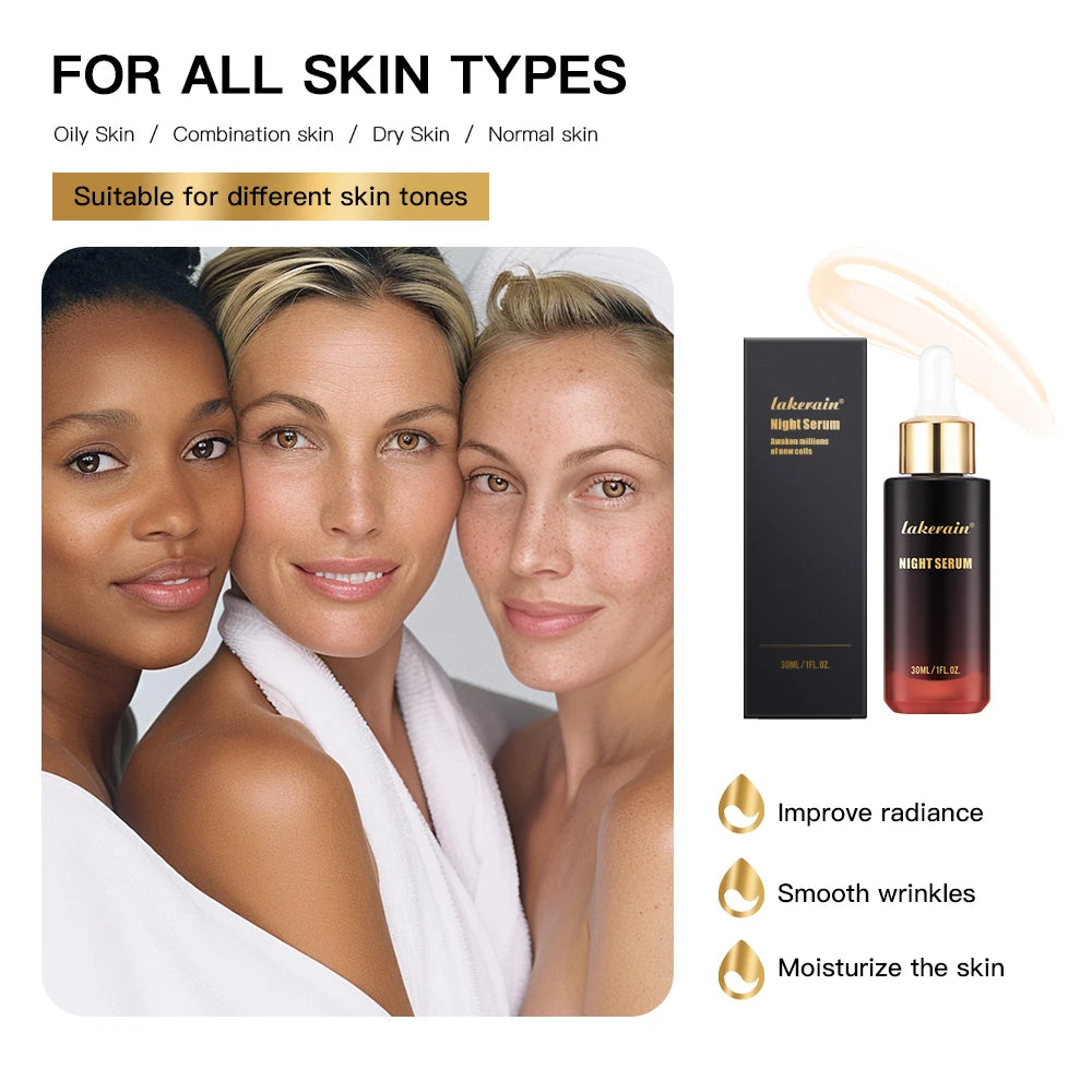 Night Serum Vitamin B5 Advanced Night Repair Synchronized Smooth WrinklesMulti-Recovery Antioxidant Complex Unisex 30ml Peaceful Pleasures Health and Wellness