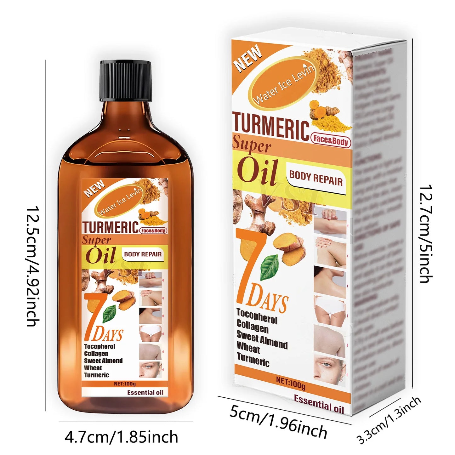 Turmeric Brightening Face Cream – Moisturizing Skin Oil 100g