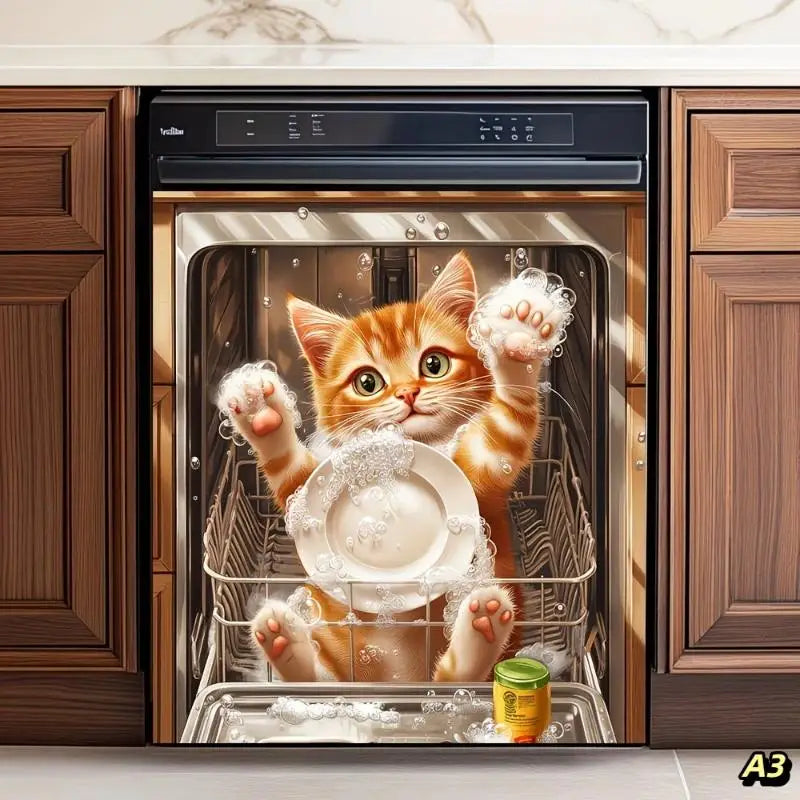 Chef Kitchen Stickers – Fun Removable PVC Appliance Decals