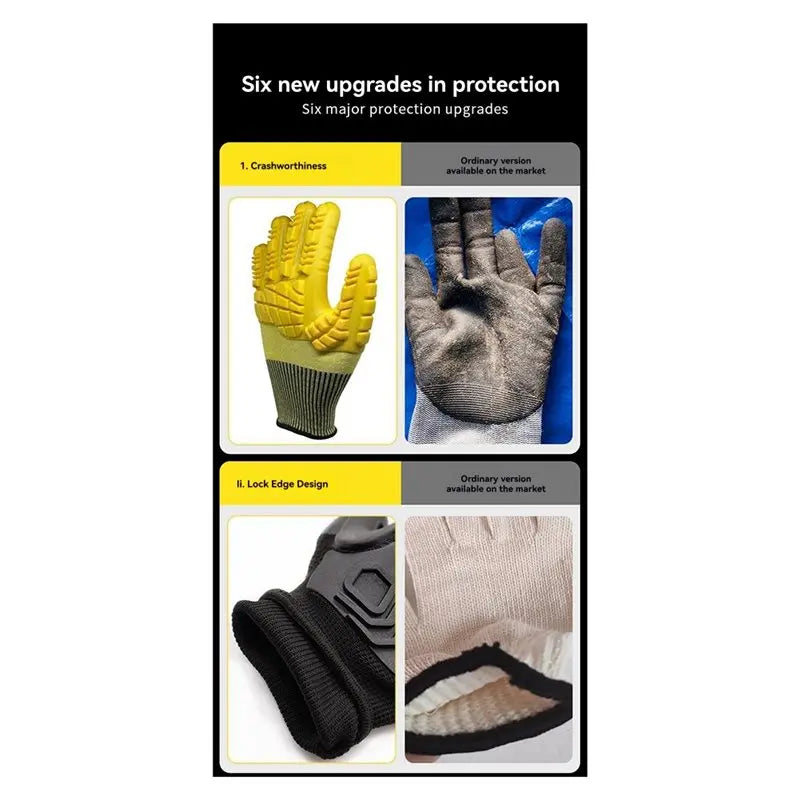 A36T-TPE Cut-Resistant Thickened Gloves For Heavy-Duty For Mining Sites And For Heavy Machinery Operation Impact Protection Peaceful Pleasures Health and Wellness