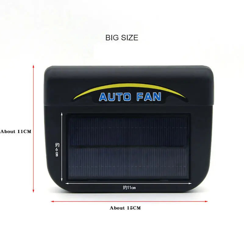 Universal Mini solar car exhaust fan window windshield exhaust port exhaust portable solar car exhaust fan Peaceful Pleasures Health and Wellness