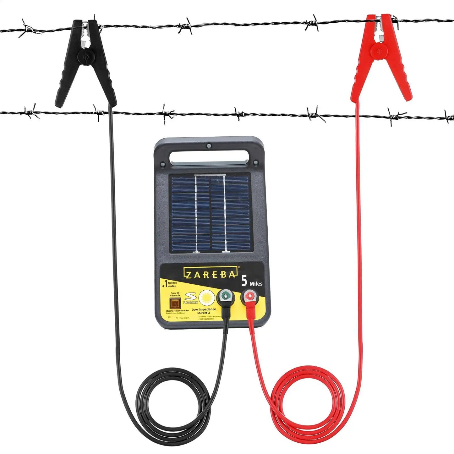Electric Fence Jumper Cable with Alligator Clips Heavy Duty Insulated Wire for Solar & Battery Fencers, Easy Repairs & Extension Peaceful Pleasures Health and Wellness