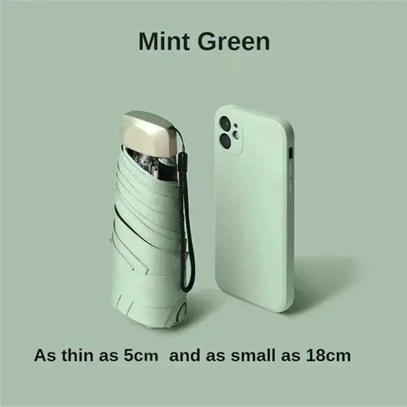 Mini Pocket Parasol – UV Protection Folding Travel Umbrella
