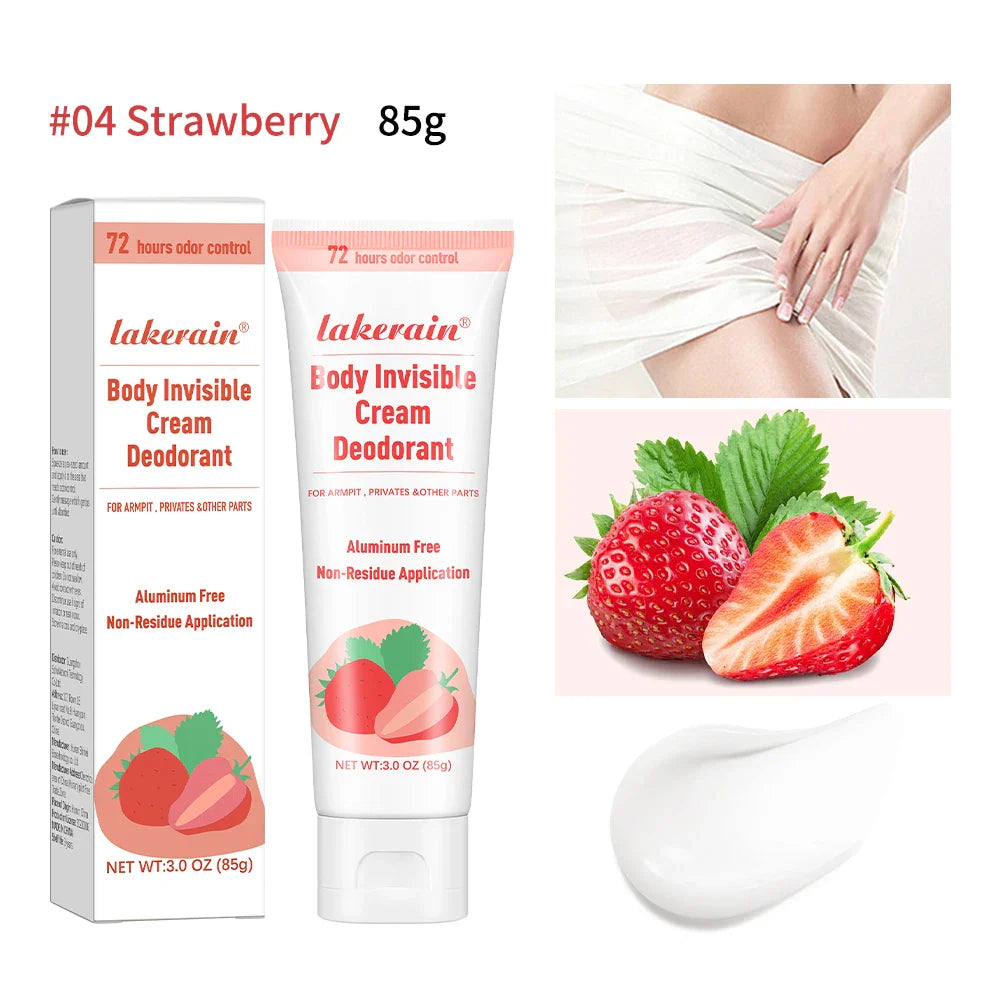 Lakerain Fruit Deodorant Cream – Blueberry & Strawberry, 85g