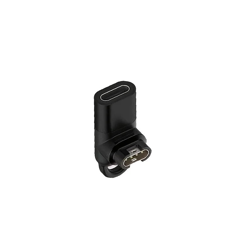 Type C Charger Adapter for Garmin Forerunner 265 965 Charging Converter for Fenix 7 7S 7X 6 6S 6X 5 5S 5X/Venu 3 2,Instinct 1/2 Peaceful Pleasures Health and Wellness black Type-C
