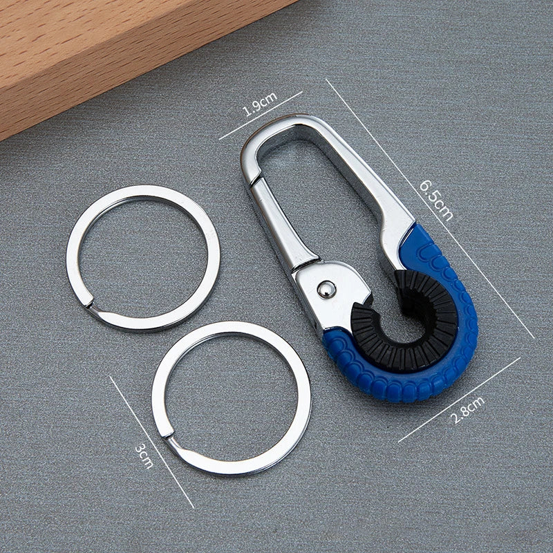 Carabiner Keychain Stainless Steel Double Ring Hook – EDC