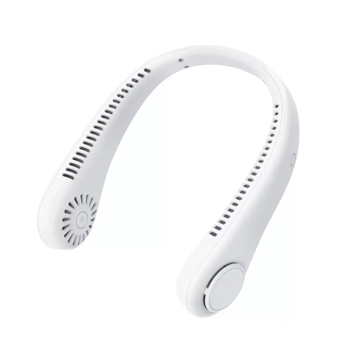3000mAh Bladeless Neck Fan – USB Rechargeable, 5-Speed, LED Display