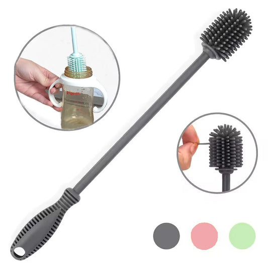 Silicone Baby Bottle Brush Set – Long Handle, BPA-Free Bottle Cleaning Brush Peaceful Pleasures Health and Wellness
