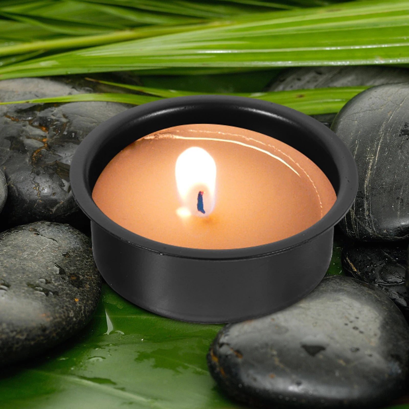 4Pcs Halloween Metal Cups Metal Cup Tin Votive Mini Candlestick Holders Halloween Party Decoration Tea Light Cups Peaceful Pleasures Health and Wellness