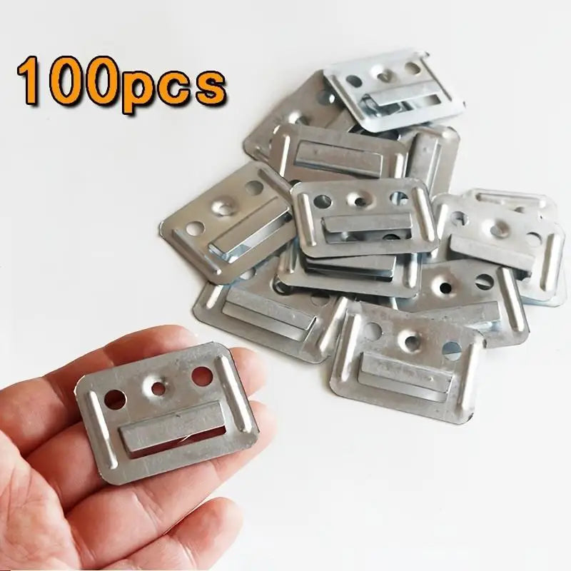 New 100Pcs WPC Wall Panel Clips Metal Clip For Wpc Wall And Ceiling Fluted Cladding Clip Only Indoor And Outdoor Various Peaceful Pleasures Health and Wellness