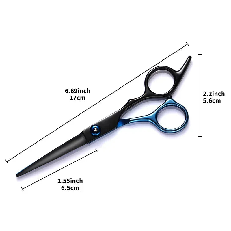 1/2PC Professional Hair Cutting Scissors Home Hair Cutting Barber Salon Thinning Shear Stainless Steel Hairdressing Black Golden Peaceful Pleasures Health and Wellness Blackblue A