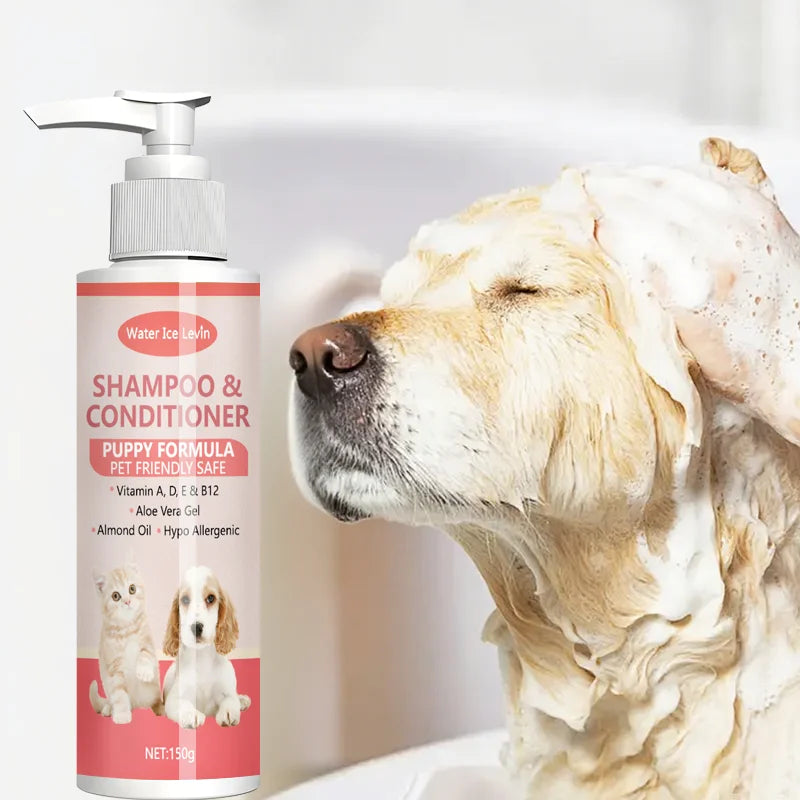 2-in-1 Puppy Shampoo & Conditioner – Aloe, Vitamins, Hypoallergenic