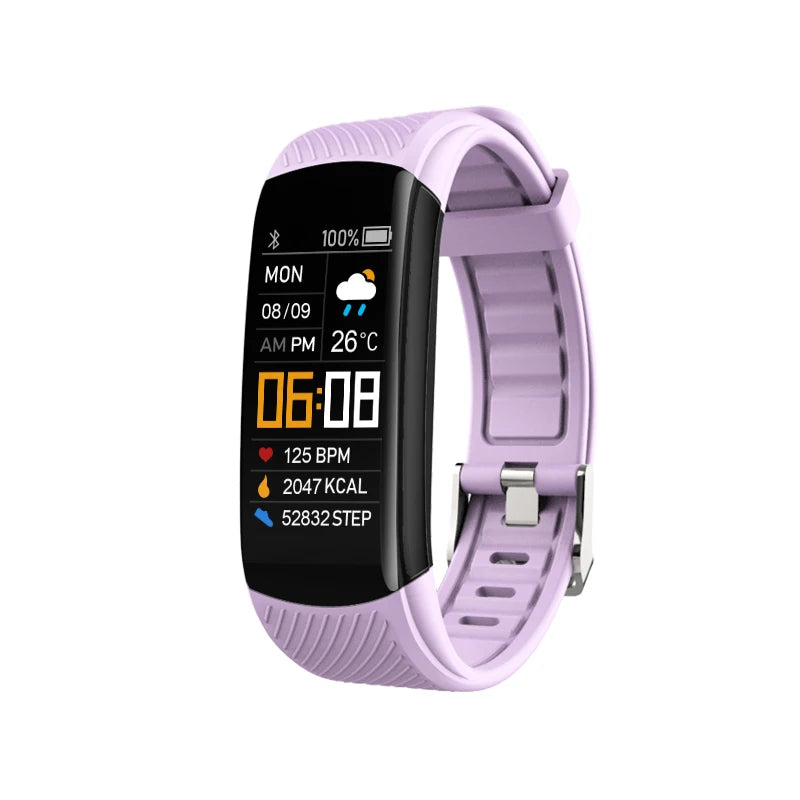 2026 New Smart Watch Heart Rate Monitor Men's Women's Smartwatch Sports Fitness Digital Watches for Men Women Band Bracelet MA27 Peaceful Pleasures Health and Wellness Purple
