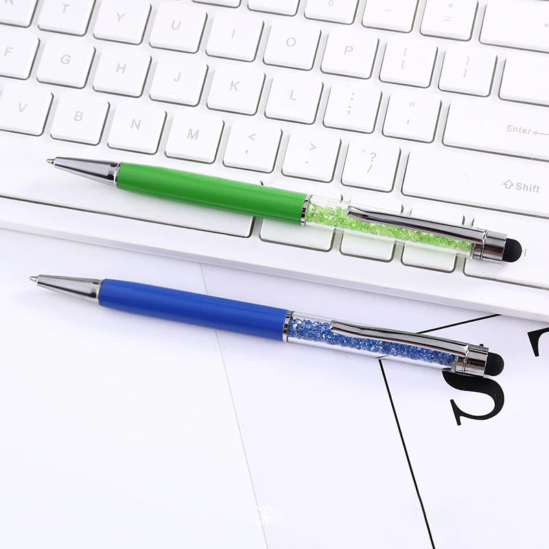 Diamond Ballpoint Pen Stylus For Touch Screen Pen Universal Tablet Touch Pencil For Phone Accessories Electrostatic Touch Pen Peaceful Pleasures Health and Wellness