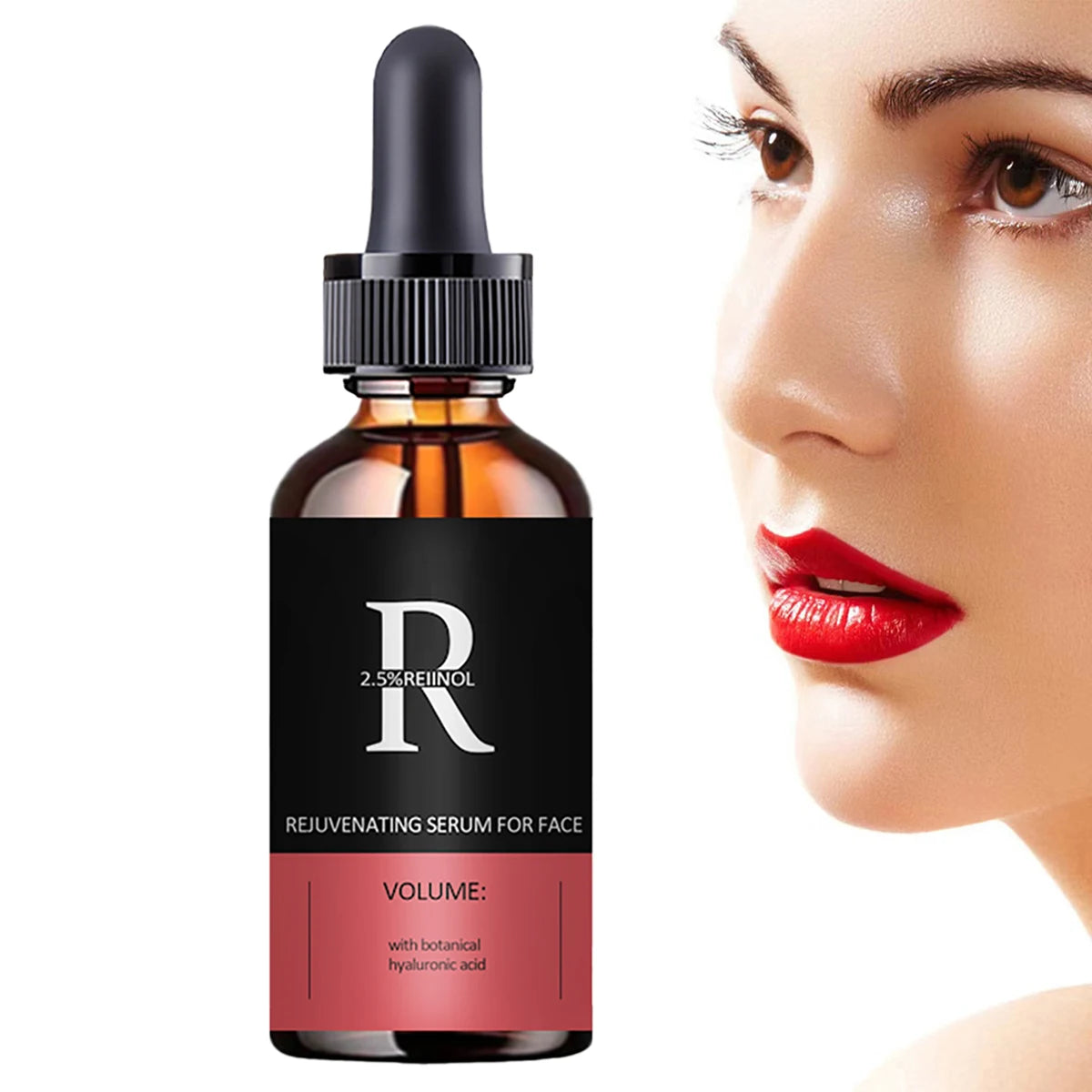 Retinol Facial Serum Organic Whitening Anti-Aging Wrinkle Essence Face Skin Care Vitamin Hyaluronic Acid Moisturizing Peaceful Pleasures Health and Wellness