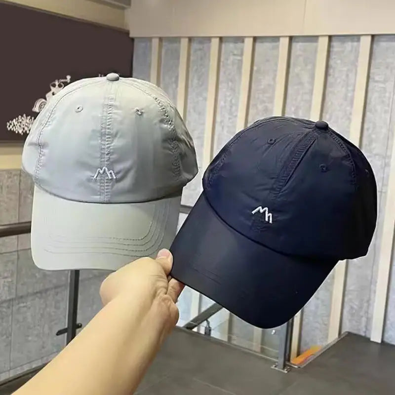 Quick-Drying Baseball Caps For Women Men Solid Color Baseball Hats Outdoor Sports Sunscreen Thin Women's Hats Peaceful Pleasures Health and Wellness