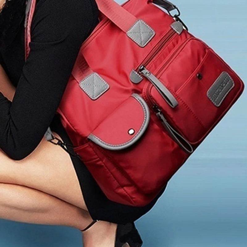 Tote Bag forLadies Fashion Nylon Waterproof Casual Shoulder Mummy Bag Large Capacity Messenger Bags Peaceful Pleasures Health and Wellness