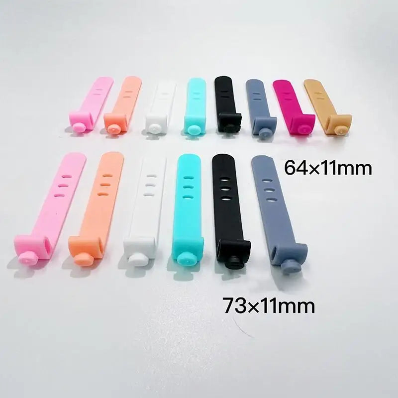 20-Pack Silicone Cable Organizer Ties | Wire & Cord Management