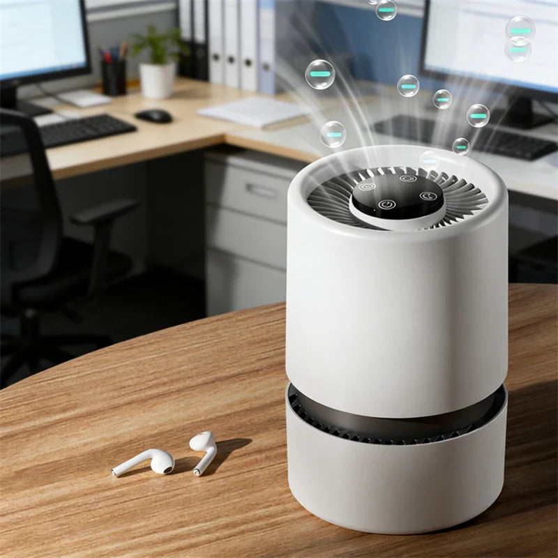 USB HEPA Air Purifier – Negative Ion & Aromatherapy | 21–30㎡
