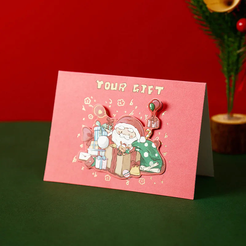 3D Pop-Up Christmas Cards Bulk 1–100 PCS | Holiday Gift Cards