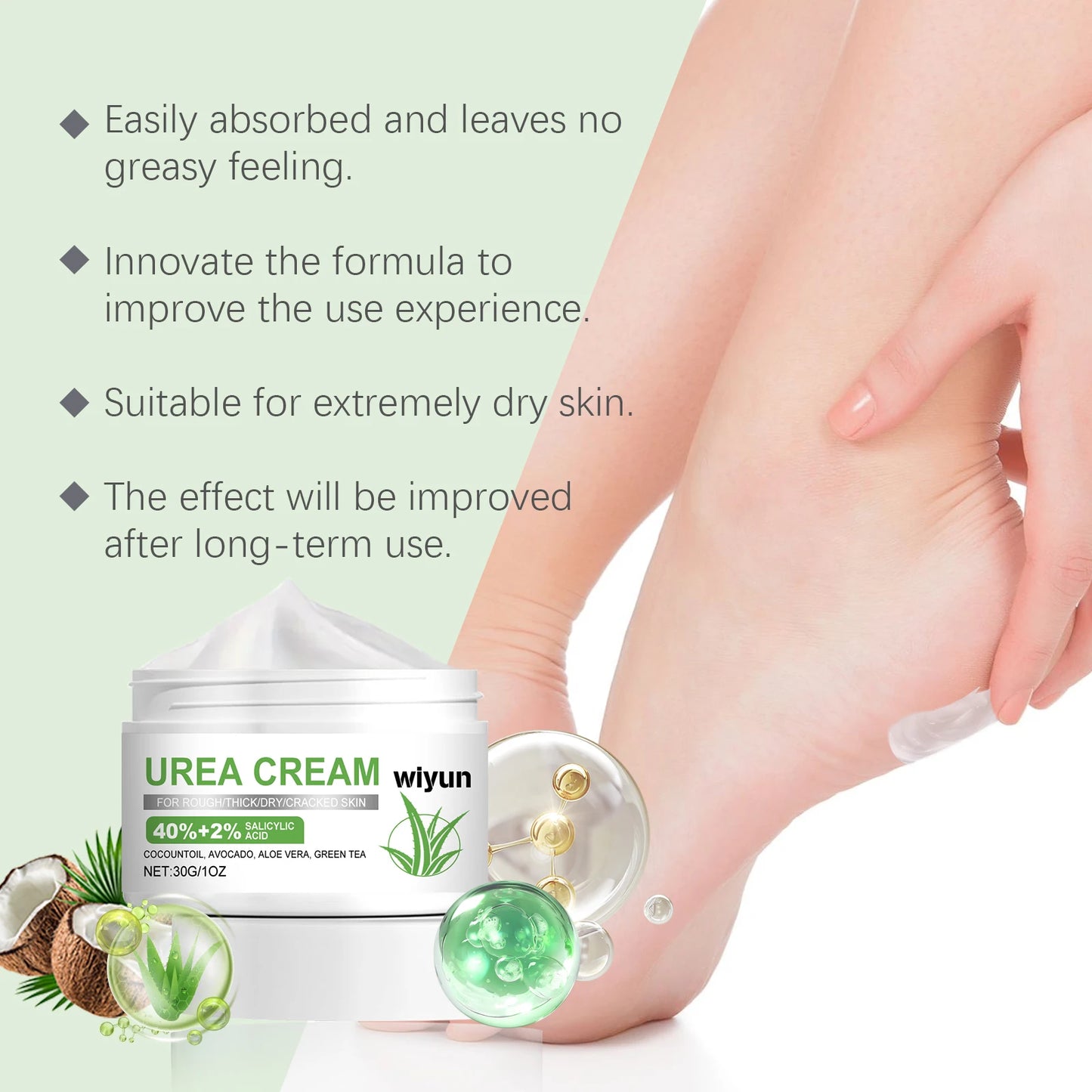 40% Urea Foot Cream – Cracked Heels & Callus Repair 30g