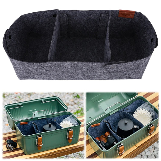 Felt Lining Inner Pouch Picnic Camping Outdoor Accessory For-ST Lunch Box 9.4L Camping Gear Peaceful Pleasures Health and Wellness