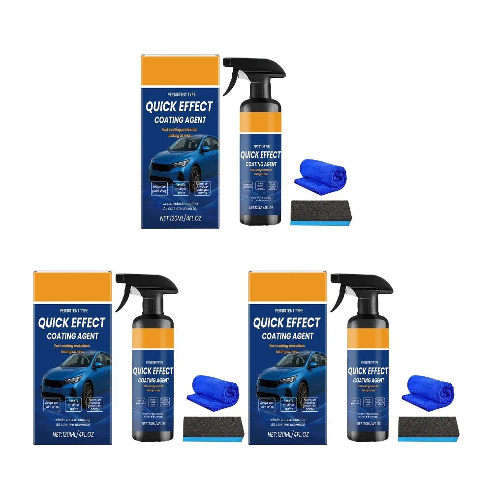 2026 Upgrade Car Nano Quick Restore Coating Spray 120ml Lasting Refurbishment Coating Agent Resists Multiple Stains Clean Spray Peaceful Pleasures Health and Wellness 3pcs