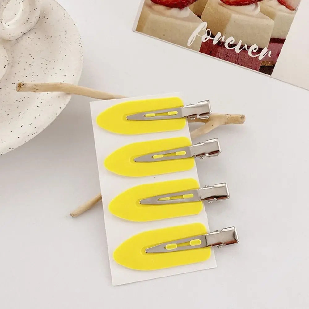 Korean Seamless Hair Clip Solid Color Bangs Clip Broken Hair Clip Super Fairy Makeup Hair Clip No Damage To Hair Side Hair Clips Peaceful Pleasures Health and Wellness