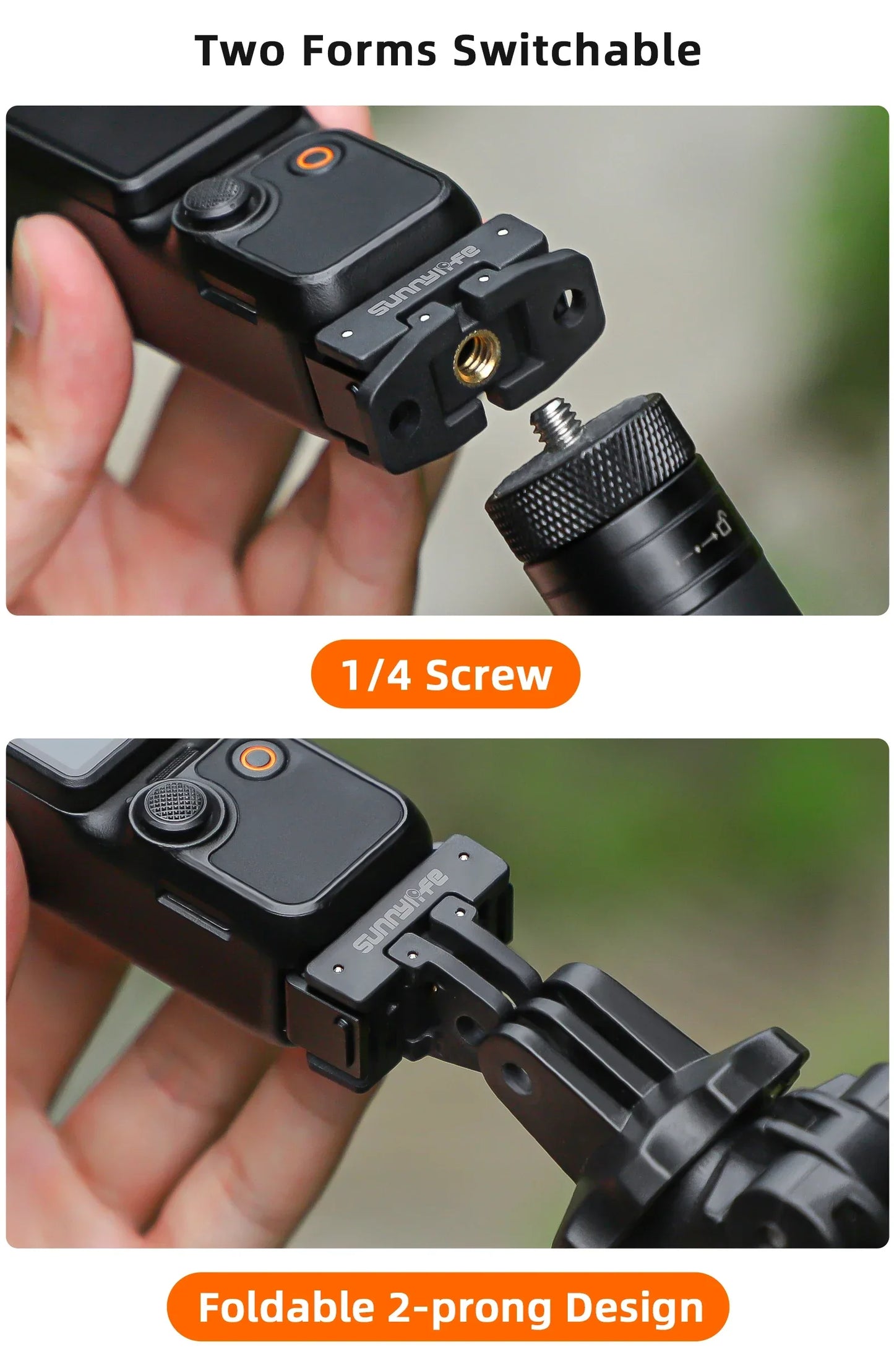 Sunnylife Quick Release Foldable Mount Adapter for DJI Pocket 4/3