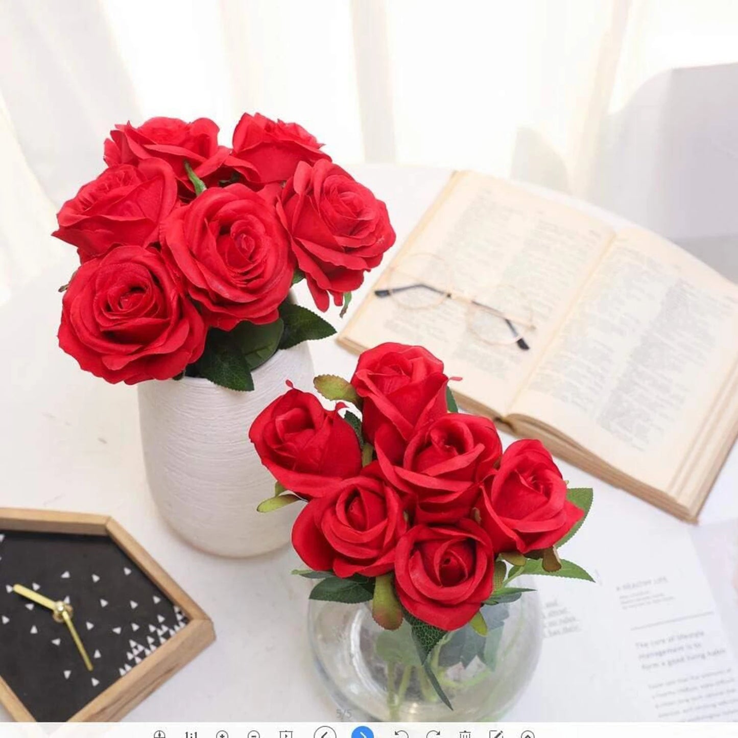 Artificial Silk Rose Bouquet | Wedding, Party & Home Décor
