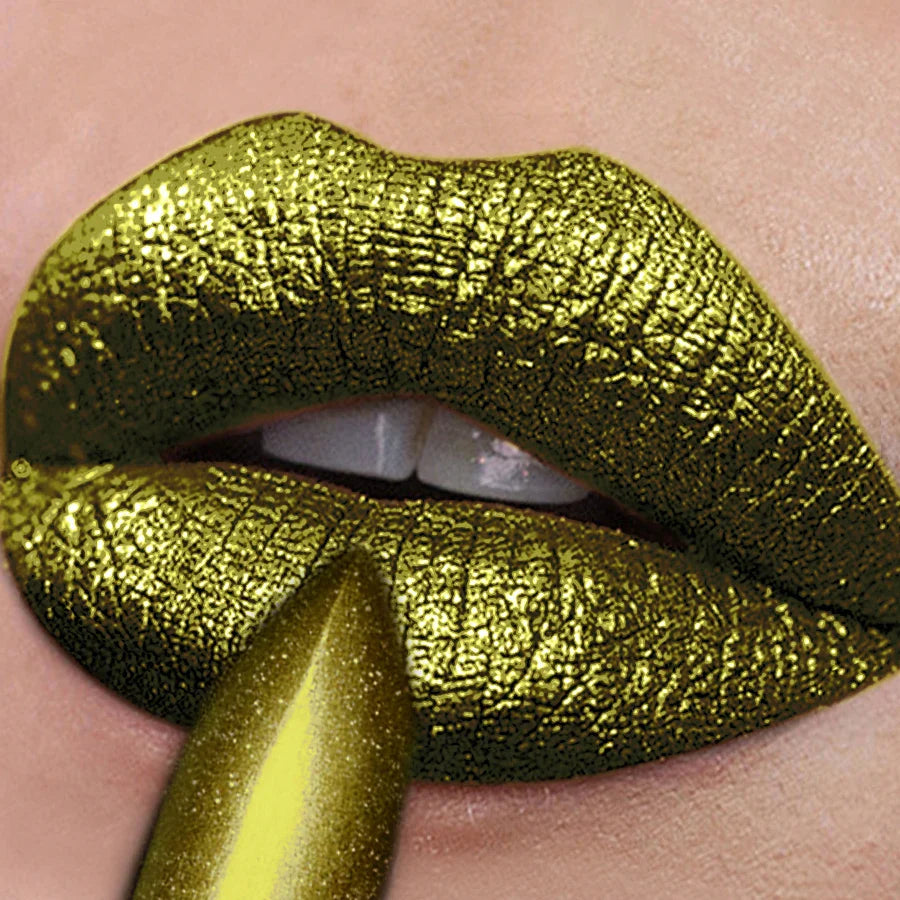 MCD Smoky Green Glitter Lip & Eye Tint Pen – Waterproof Shimmer