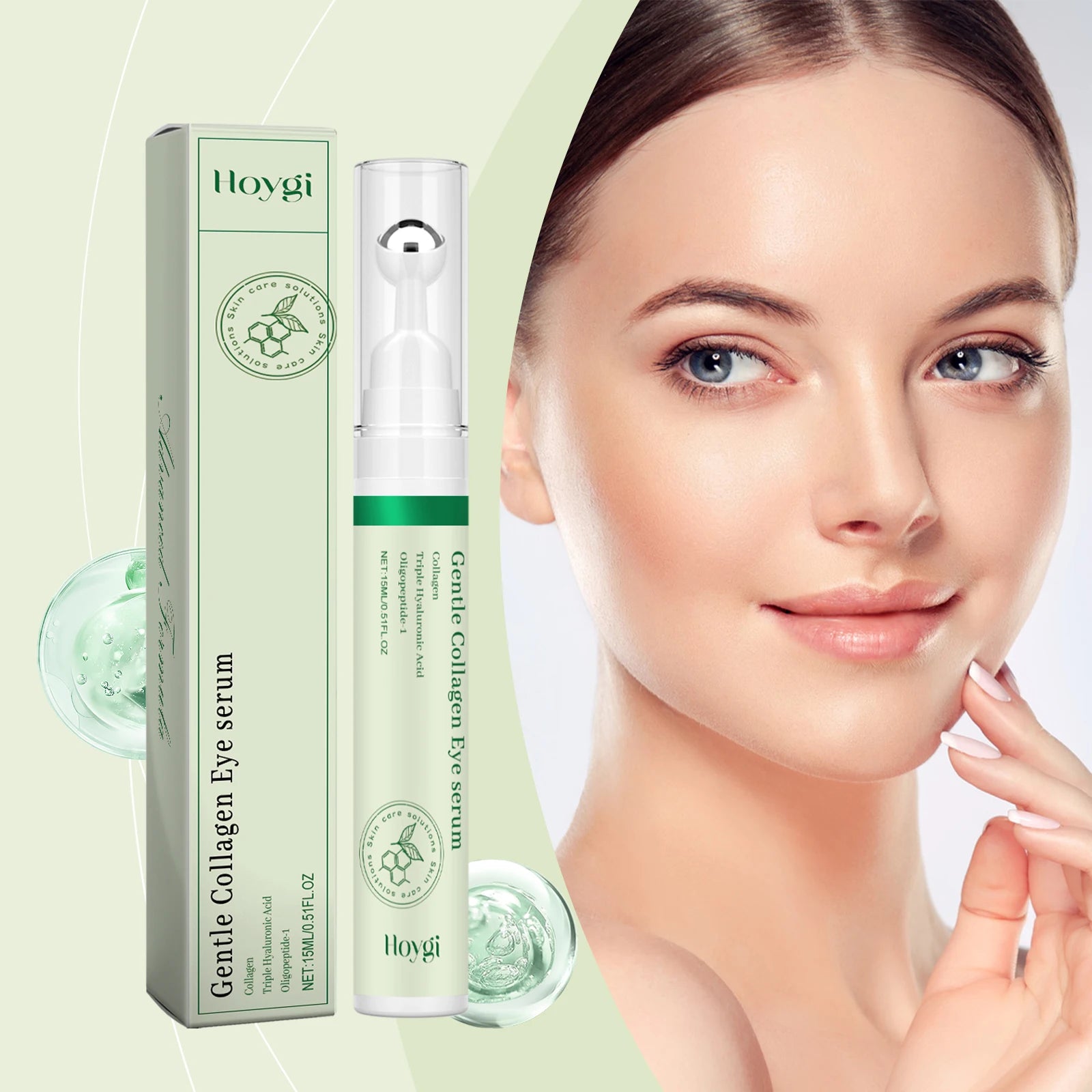 Collagen Under Eye Serum Roller – Dark Circles & Puffiness Peaceful Pleasures Health and Wellness