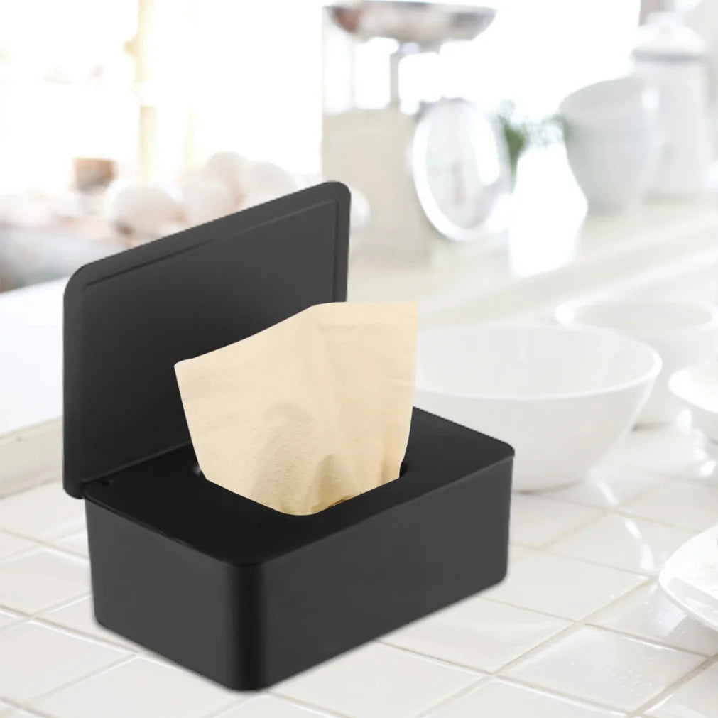 Dustproof Wet Wipes Dispenser Box with Lid | Home & Car