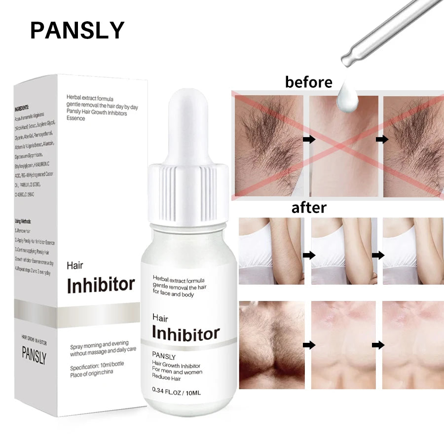 Professional Stop Hair Growth Inhibitor Serum Oil Painless Moisturizing Whitening Removal Non-irritating Skin Care Body Beauty Peaceful Pleasures Health and Wellness