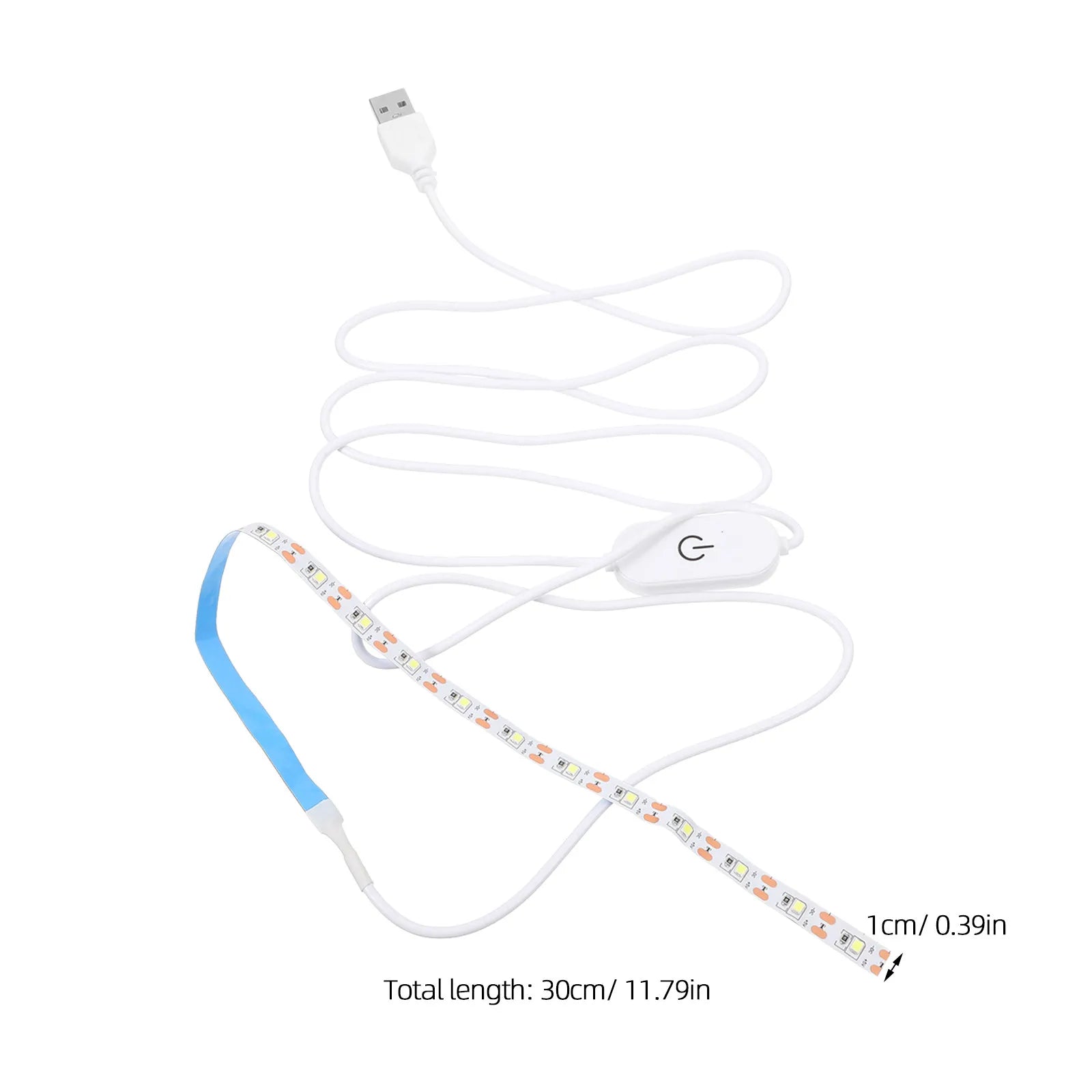 2Pcs Touch Dimmable LED Strip Flexible USB Powered Sticky Lighting Tool for Sewing Machine Wardrobe Cupboard Bookcase Peaceful Pleasures Health and Wellness
