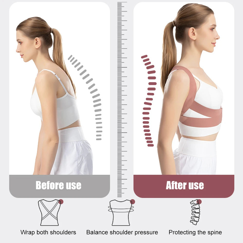 WEFITON Posture Corrector Back Brace | Shoulder & Spine Support Posture Corrector Brace Peaceful Pleasures Health and Wellness