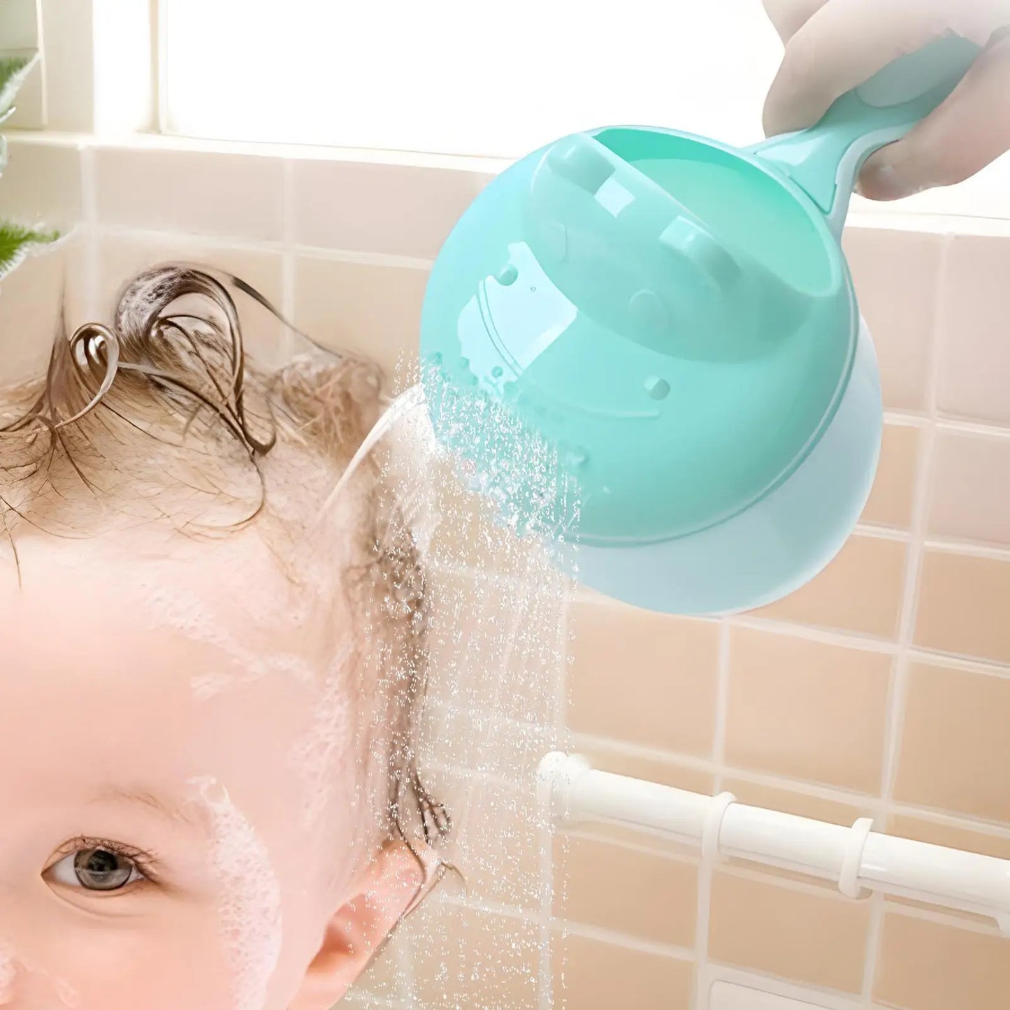 Cartoon Baby Bath Rinse Cup – Safe Kids Hair Washing Ladle