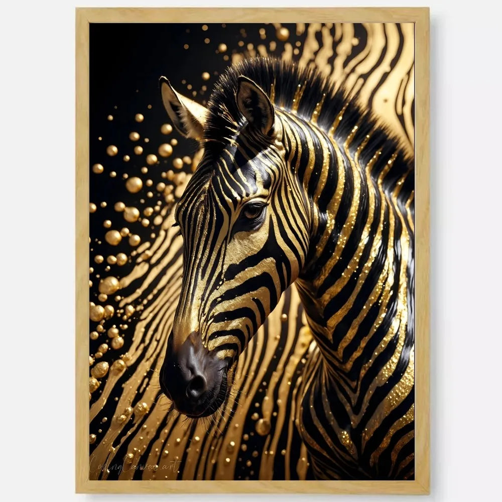 Black Gold Eagle Lion Wall Poster – HD Waterproof PVC Art Decor Wall Art Poster Peaceful Pleasures Health and Wellness