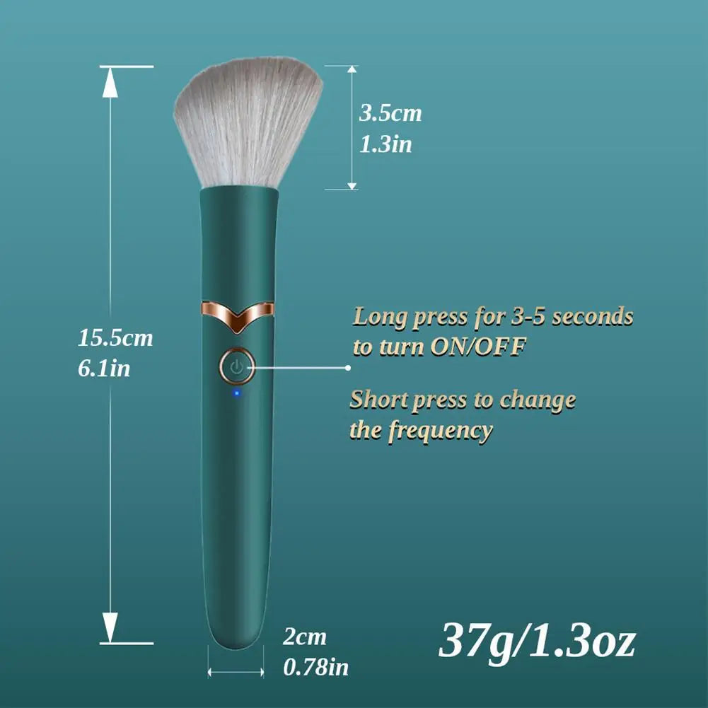 Electric Vibrating Foundation Brush – Rechargeable Makeup Tool