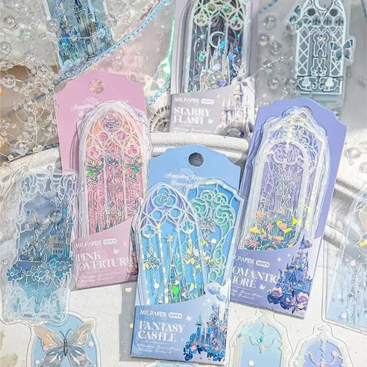 Dream Series PVC Bookmarks Shell Light Design Elegant Reading Markers Peaceful Pleasures Health and Wellness
