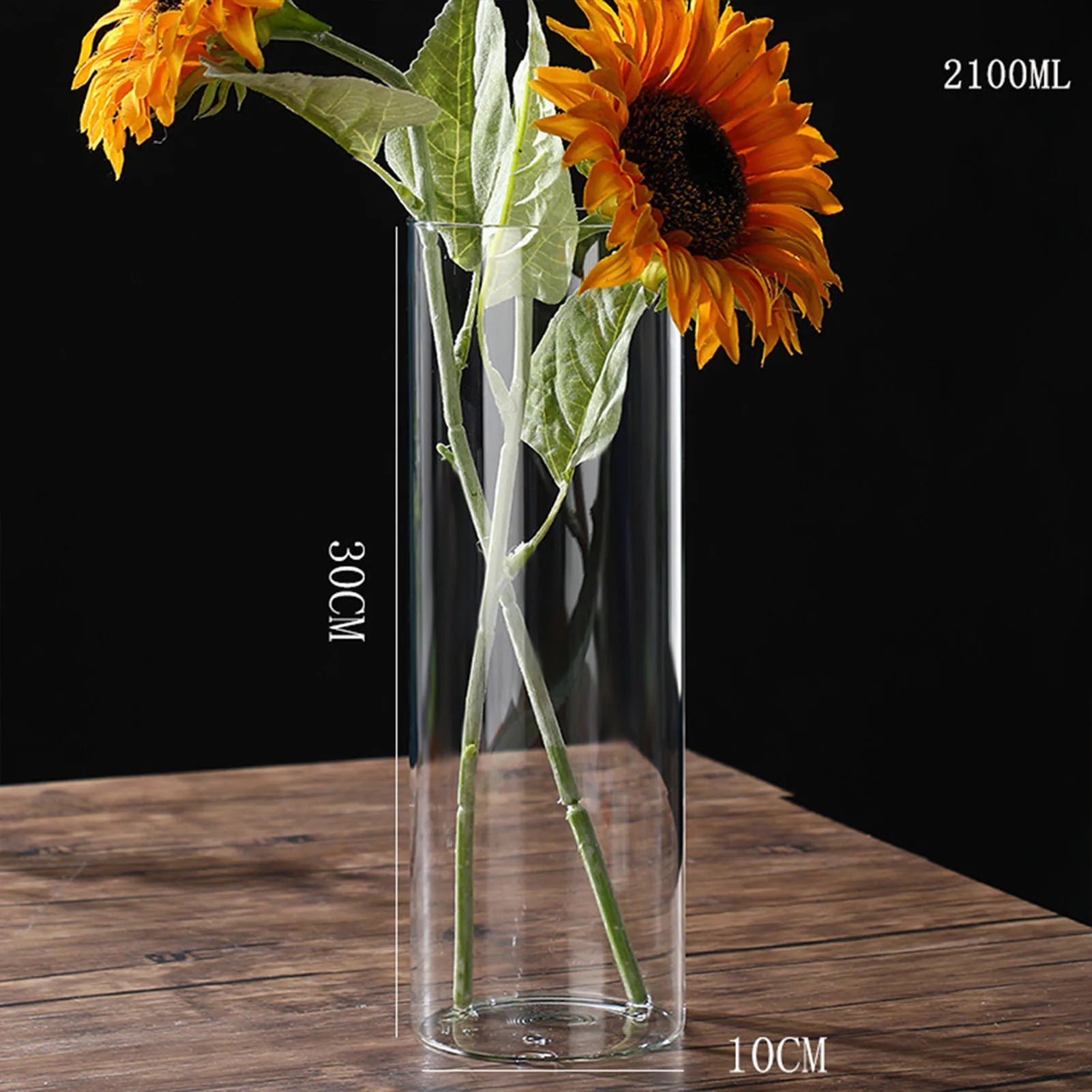 Hydroponic Flower Vase Modern Small Cylinder Flower Centerpiece Vases for Home Office Wedding Table Peaceful Pleasures Health and Wellness