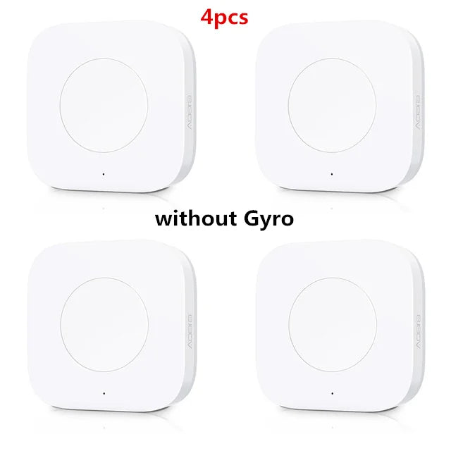 Aqara Smart Wireless Switch Smart Remote One Key Control Intelligent Application Home Security APP Control Work with Homekit Peaceful Pleasures Health and Wellness Without Gyro 4pcs China Mainland