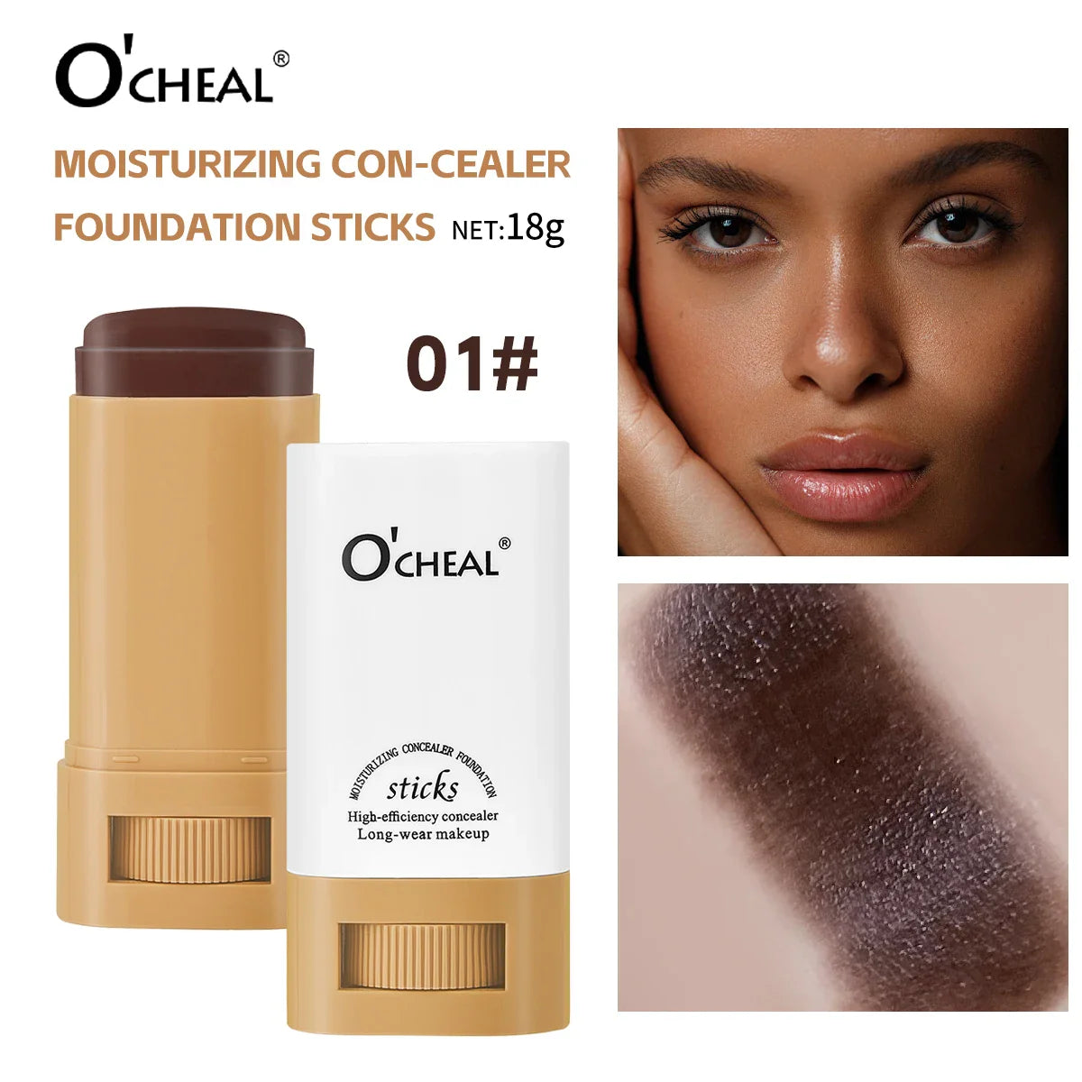 O'Cheal Contour Foundation Stick – Concealer & Bronzer Makeup