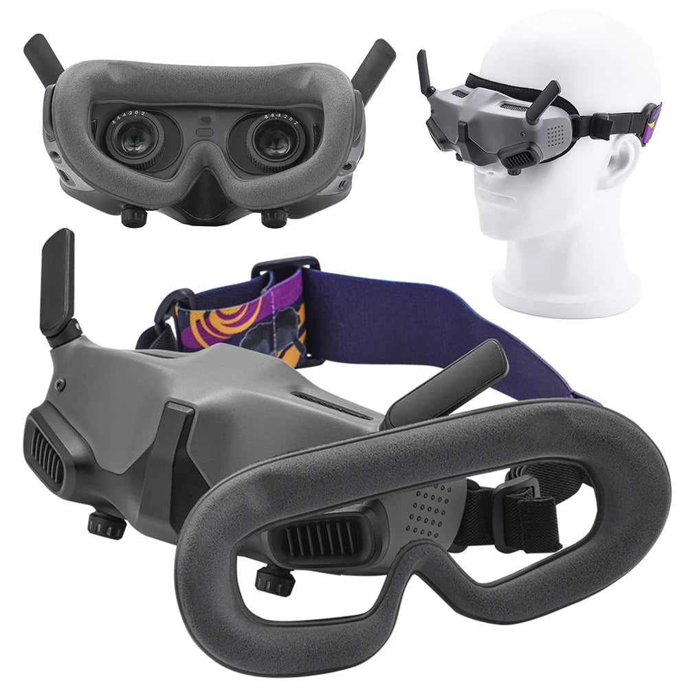Sponge Eye Pad for DJI Avata Goggles 2 Drone Flight Glasses Eye Mask Anti-Light Leakage Face Cushion Cover for DJI Avata Goggles Peaceful Pleasures Health and Wellness