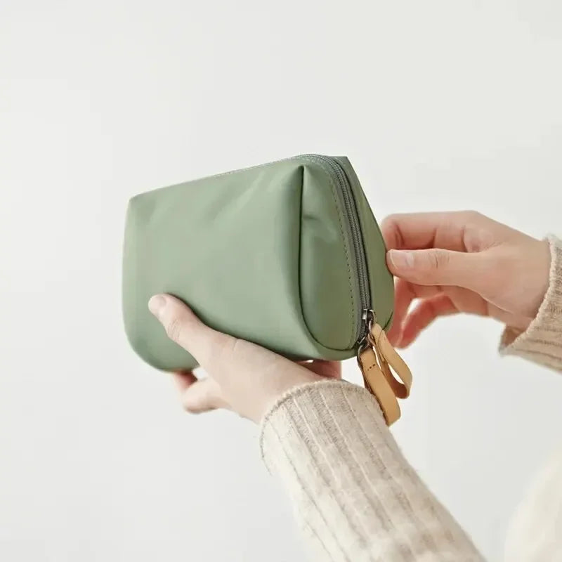 Korean Style Waterproof Makeup Bag | Nylon Cosmetic Organizer
