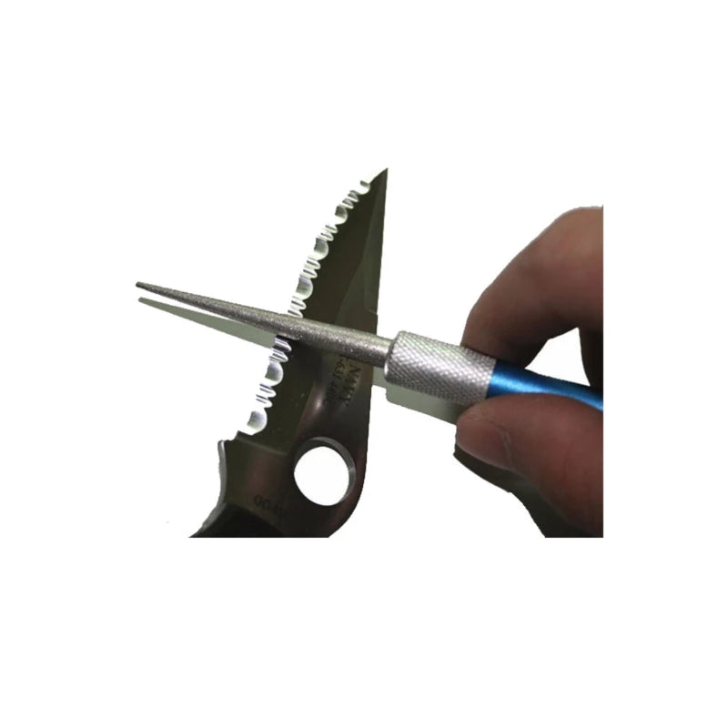 Portable Diamond Knife Sharpener Pen Shape Multi Tool for Fishing Hook Kitchen Scissors Outdoor Camping Travel Gadget Peaceful Pleasures Health and Wellness