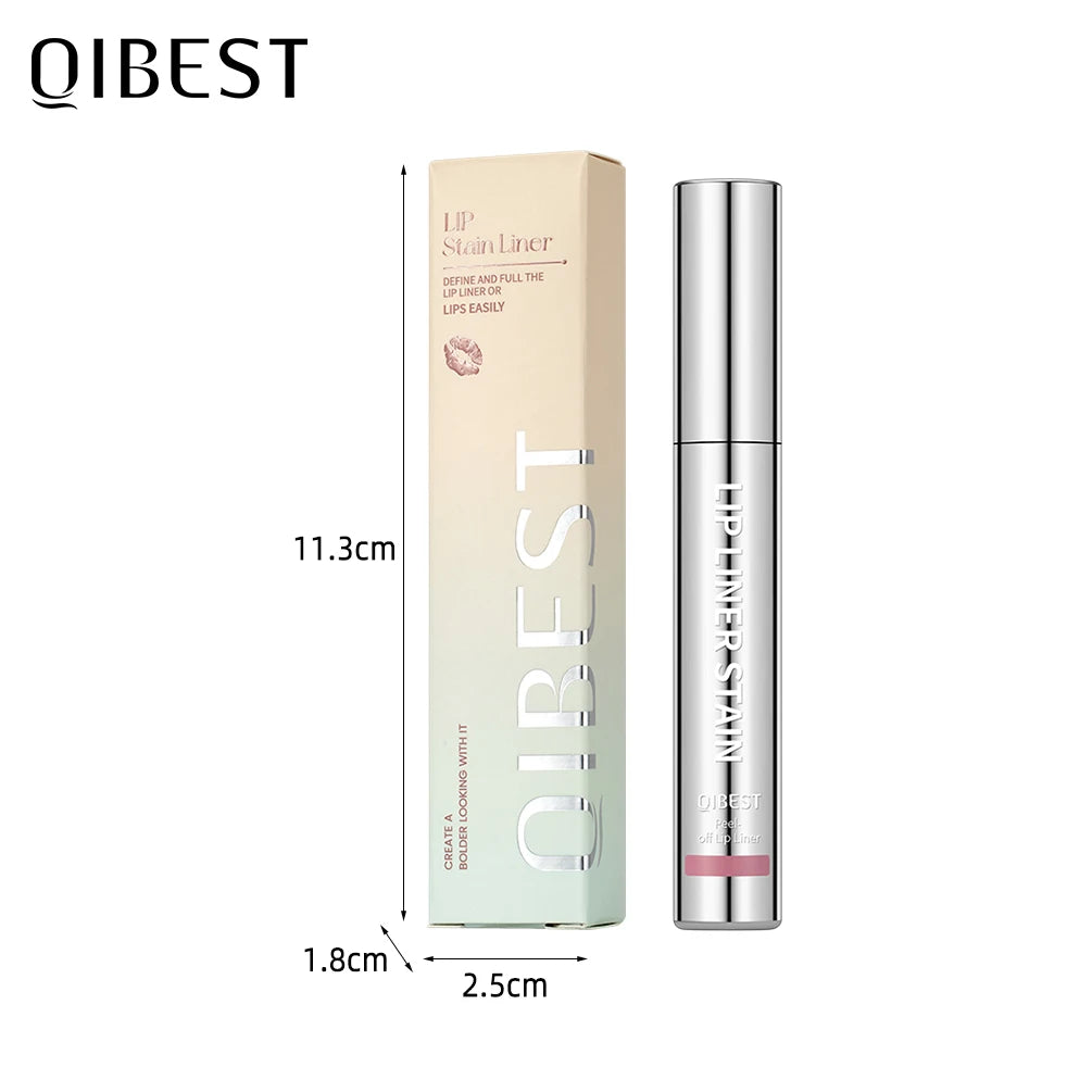 QIBEST Highly Pigmented Lip Liner Tattoo Matte Peel Off Enhance Lip Liner Lasting Lip Stain Waterproof Transfer-proof Lipgloss Peaceful Pleasures Health and Wellness