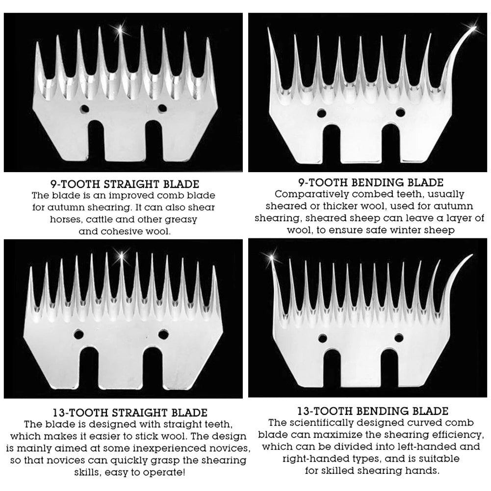 Goat Shear Blade Stainless Steel Sheep Clippers Blade High Hardness Cutting Shearing Cutter Replacement Shearing Cutting Blade Peaceful Pleasures Health and Wellness