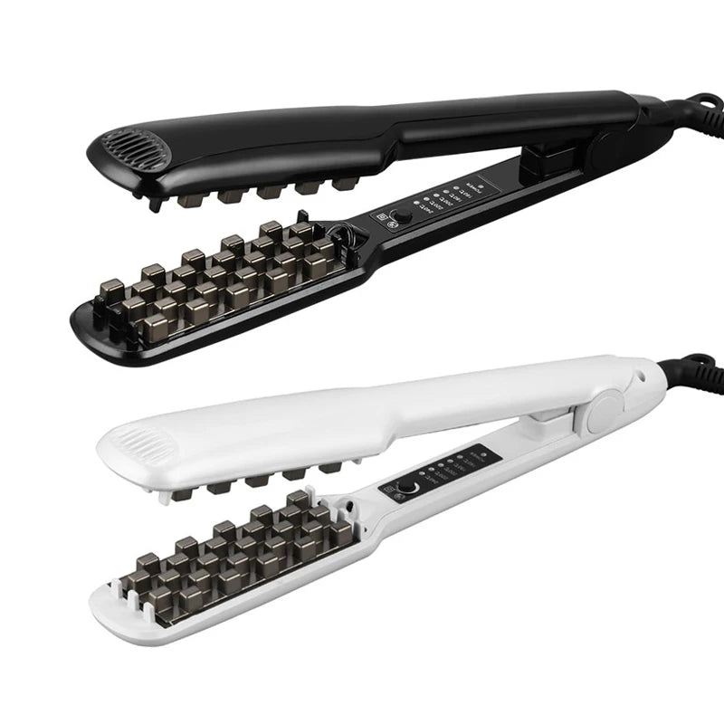 Styling Crimping Perm Pliers Flat Iron Corn and Wave Hair Straightener Volumizing Iron 2 in 1 Hair Straightener Ceramic Peaceful Pleasures Health and Wellness