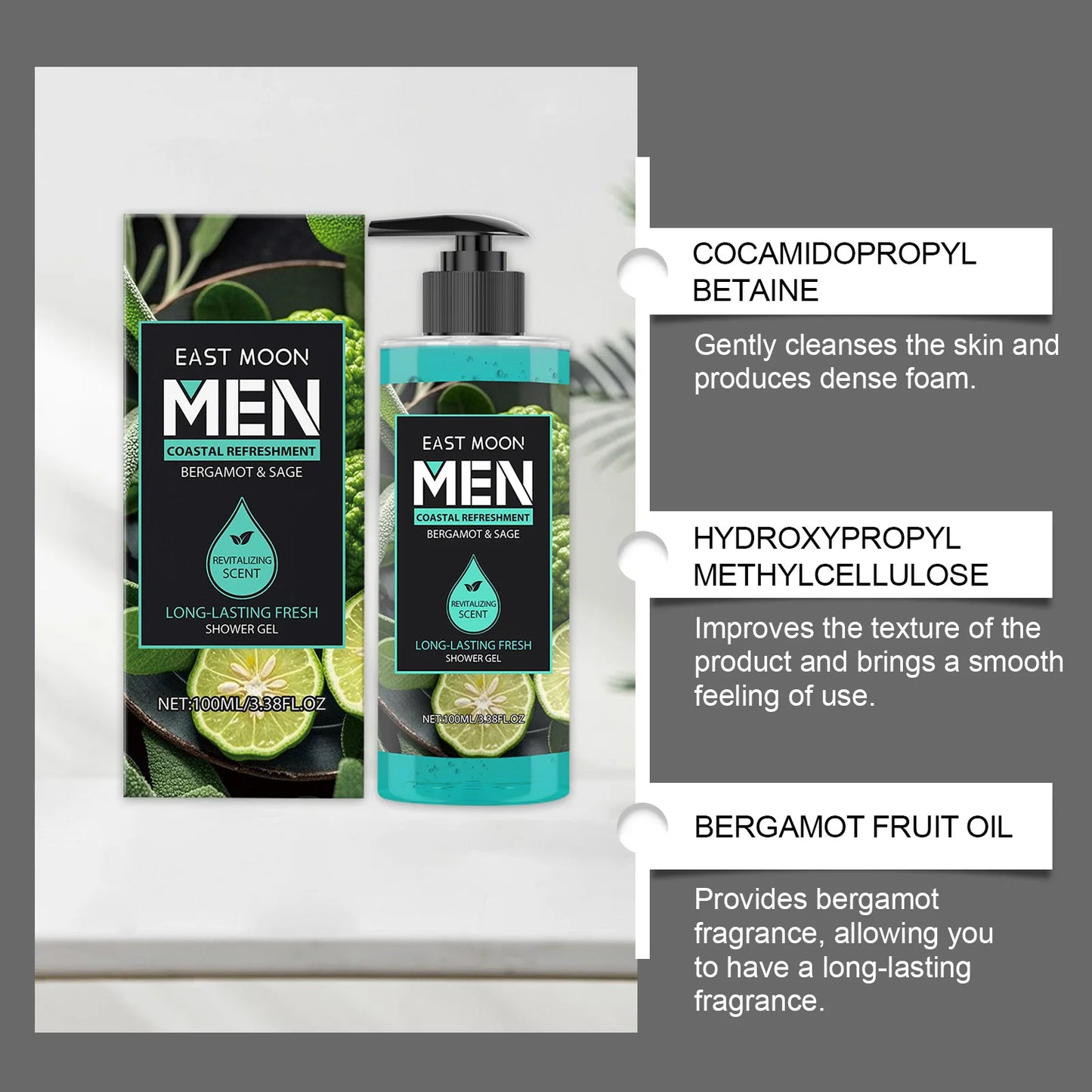 Fragrance Shower Gel Gift Set – 4 Scents, Deep Cleanse 100ml x4